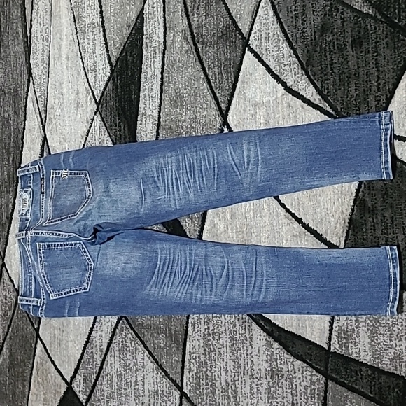 MISS ME DESTRUCTION PATCHWORK MID-RISE SKINNY DENIM JEAN - Picture 8 of 12